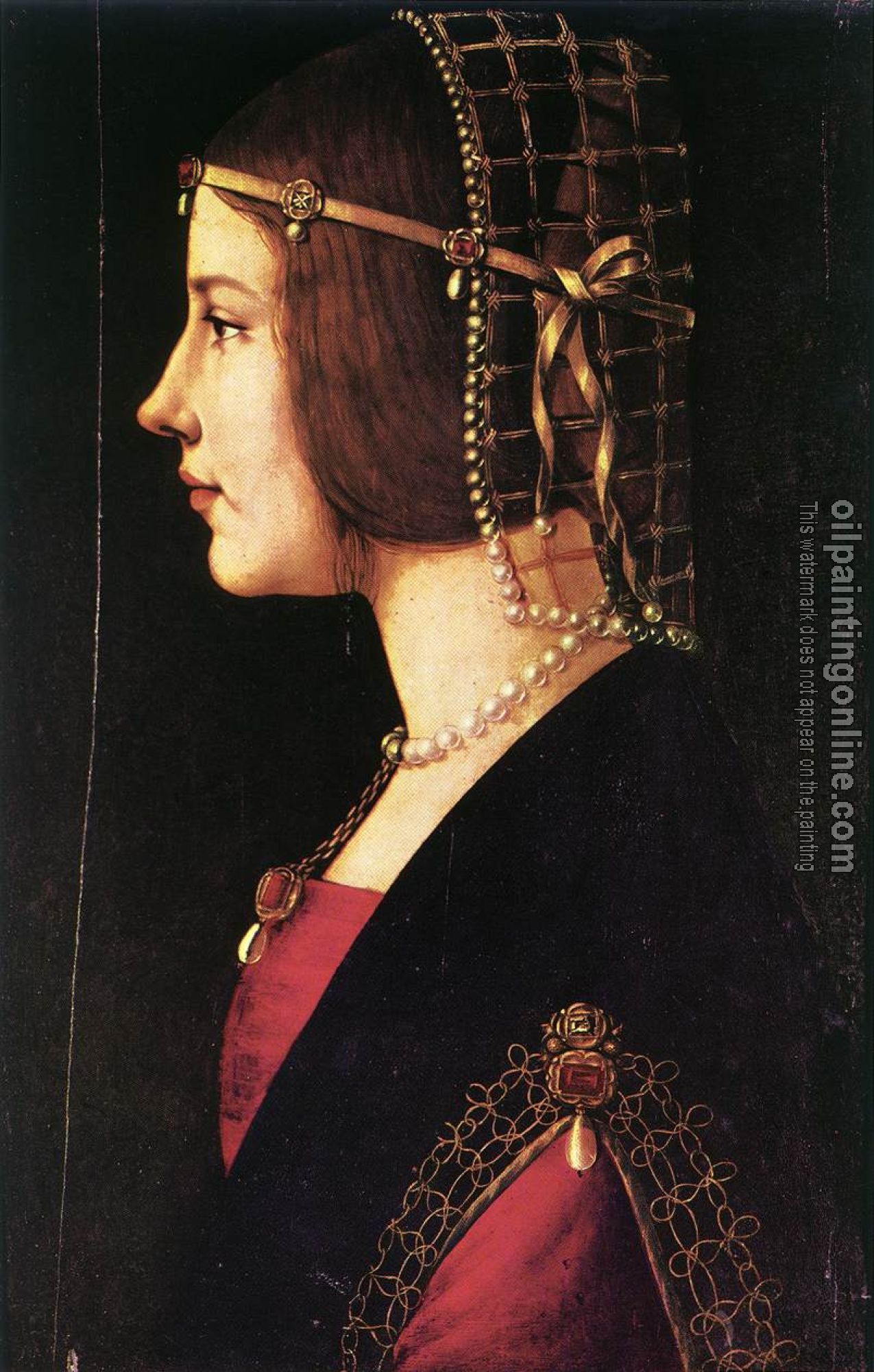 Giovanni Ambrogio de Predis - Portrait of a Woman